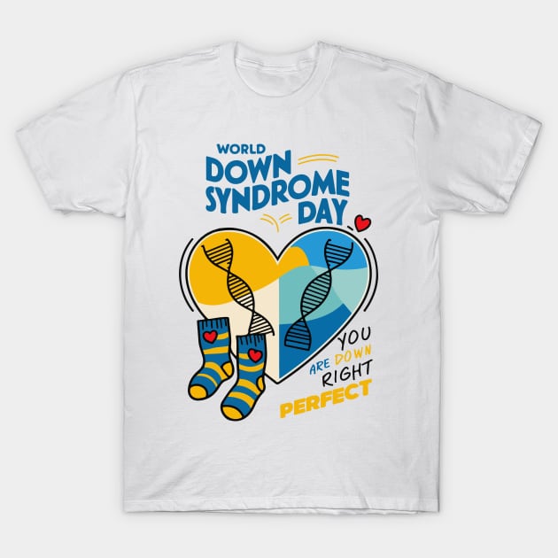 World Down Syndrome Day - Down Syndrome Awareness T-Shirt by BobaTeeStore